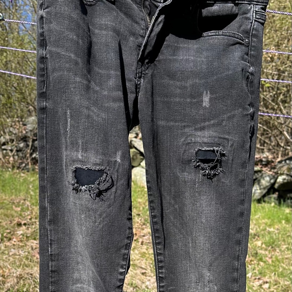 Express Stretch + Skinny Black Jeans